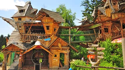 Kletterhaus, BŠume, Himmel Kletterhaus, BŠume, Himmel