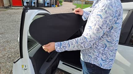 Dacia, Jogger, Microcamper, Car-Camping, Campingmodul, Dachbox, Verdunklung Auto verdunkeln