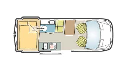 Weinsberg X-Pedition, Grundriss, Campingbus Weinsberg X-Pedition Grundriss