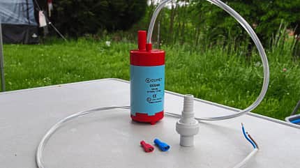 Campertagebuch, Wasserpumpe Campertagebuch, Wasserpumpe