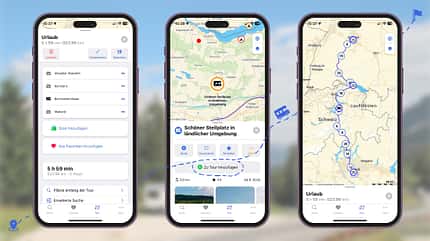Mit der Touren-Funktion können Sie Ihre ganz persönliche Reiseroute gestalten und Stell- und Campingplätze entlang der Route hinzufügen. Mit der Touren-Funktion können Sie Ihre ganz persönliche Reiseroute gestalten und Stell- und Campingplätze entlang der Route hinzufügen.