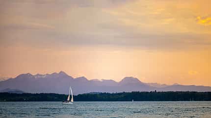Chiemgau, Chiemsee, Alpen, Bayern Chiemgau Camping Reise f