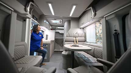 Teilintegrieter, TI, Wingamm Oasi 690 G, Wohnmobil, Neuheit Teilintegrieter Wingamm Oasi 690 G Wohnraum
