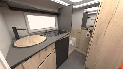Get Away, Toilettenraum Get Away, Toilettenraum
