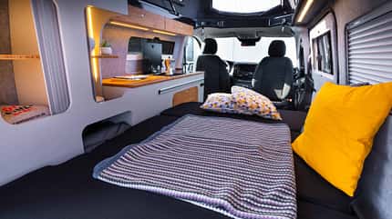 Campermeyer, Vito, Modelljahr 2025, Campingbus, Schlafsitzbank, Bett Campermeyer Vito (2025) Bett unten