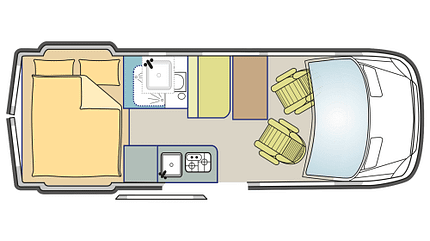 Hymer Grand Canyon, Grundriss Hymer Grand Canyon, Grundriss