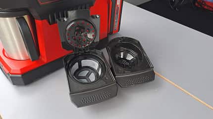 zubehoer, akku-kaffeemaschine Akku-Kaffeemaschine - Pads oder Pulver