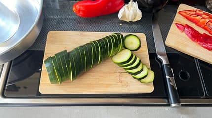Campingküche, Ratatouille, Omnia, Bildanleitung, Zucchini Campingküche Ratatouille aus dem Omnia mit Bildanleitung Zucchini