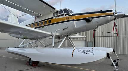 Wasserflugzeug , Campingausbau Wasserflugzeug mit Campingausbau