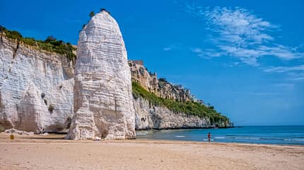 Apulien,Gargano,Italien,Spiaggia di Castello,Vieste Reise Apulien Spiaggia della Scialara f