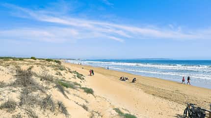 Stadtstrand, DŸne, Meer, Menschen, Himmel