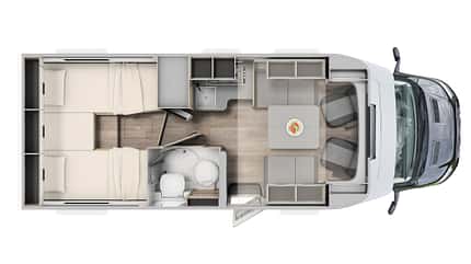 Innenansicht, Sun Living S 72 DL Innenansicht, Sun Living S 72 DL