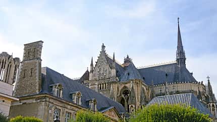 Champagne, Frankreich Reise Champagne f Kathedrale von Reims