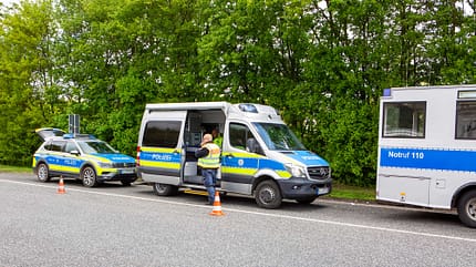 Reisemobil beladen Polizeikontrolle