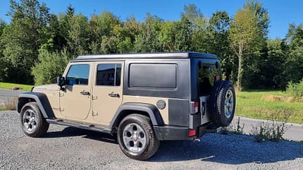 Jeep, Seitenansicht, Gazell, Wohnkabine Jeep, Seitenansicht, Gazell, Wohnkabine