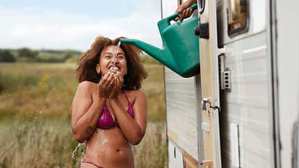 Nachhaltigkeit, Dusche, Gießkanne, Wasser