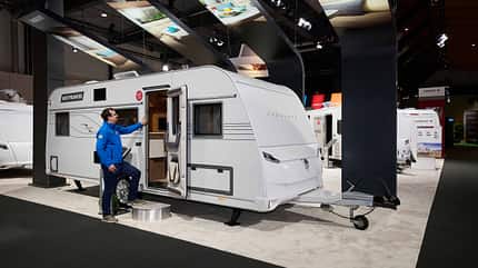 Wohnwagen, Außen, Messe Wohnwagen, Außen, Messe