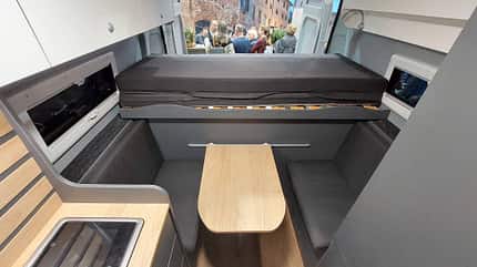 wohnwagen, clever vans duo Sitzgruppe