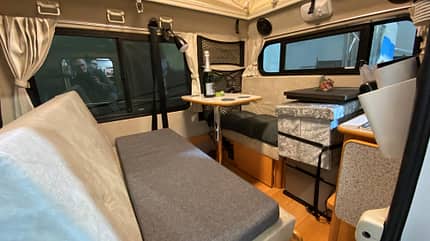 Wanner, Silverdreams Mini,CMT, Wohnmobil, Tisch Wanner Silverdreams Mini (2025) auf der CMT Tisch