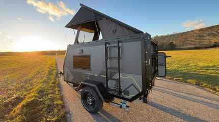 wohnwagen, caravan, kuckoo Leiter