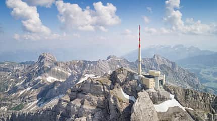 Schweiz, Säntis, Berge, Wetterstation Schweiz, Säntis, Berge, Wetterstation