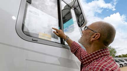 Preisschild Wohnmobil