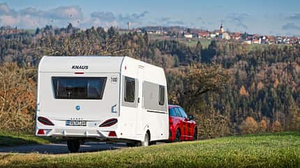 Hinteransicht, Knaus Sport 450 FU Hinteransicht, Knaus Sport 450 FU