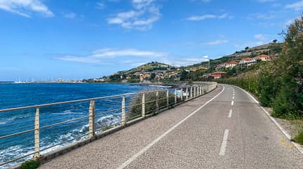 wohnmobil, tour, italien, fruehling Radweg
