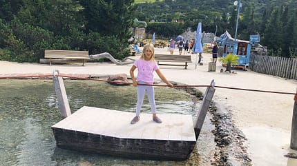 Tirol, Österreich, Campen, Seilzugfähre, Triassic Park Tirol, Österreich, Campen, Seilzugfähre, Triassic Park
