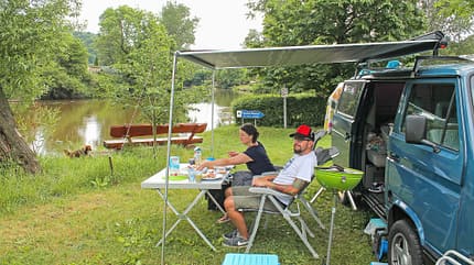 wohnmobil-tour, werra, natur Campingplatz