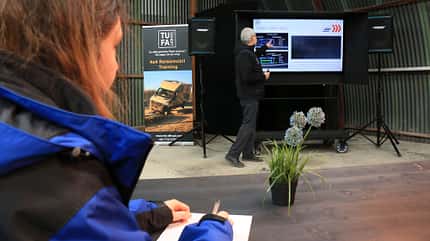 Offroad, Fahrtraining, Wohnmobil, Campingbus promobil beim Tufa-Offroad-Fahrtraining für Wohnmobile