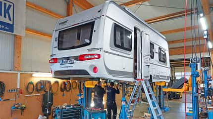 Caravan auflasten Werkstatt f