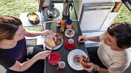 Frühstückstisch, Camping, Sitzgruppe Frühstückstisch, Camping, Sitzgruppe