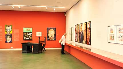 f_SPF-Niederösterreich, Karikature, Museum, Krems f_SPF_Niederoesterreich_Krems