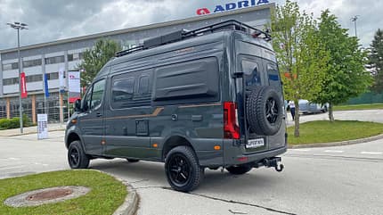 Außenfoto, Heck, Dach, Offroad Adria, Supertwin, 600 SPB, 4x4, Sprinter, Campingbus