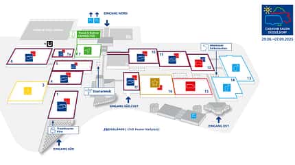 Caravan Salon Hallenplan 2025