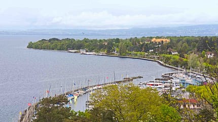 Schweiz, Frankreich, Genfer See, Hafen Schweiz, Frankreich, Genfer See, Hafen