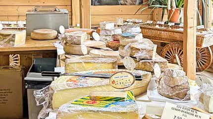 Schweiz, Frankreich, Genfer See, Käse Schweiz, Frankreich, Genfer See, Käse