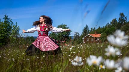 mittsommer, dalarna Trachten