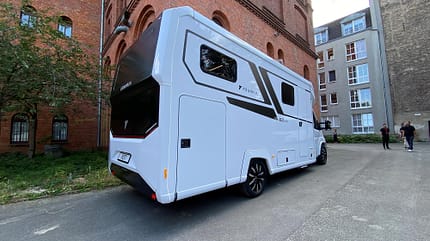 Frankia, Next, 76 L, Teilintegrierter, Wohnmobil, Heck Frankia Next, 76 L Heck