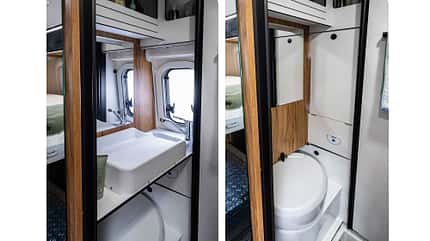 Karmann, Dexter, Bad, Campingbus, Schwenkwand
