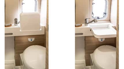 Forster Livin' Up Pro 541 (2026), Bad, Klappwaschbecken