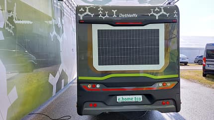 Dethleffs, E-home Eco, Wohnmobil-Studie, E-Camper, E-Wohnmobil, Teilintegrierter, Heck Dethleffs E.home Eco Wohnmobil-Studie E-Camper Heck