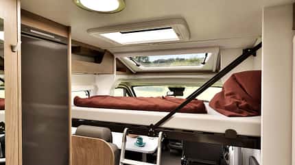 Carado, V347, Vans, schmale TIs, Teilintegrierter, Familien-Wohnmobil, Klapp-Bett Carado V347 Familien-Wohnmobil Klapp-Bett