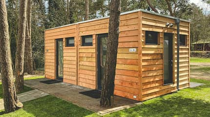 Privatbad, Niederlande, Campingplatz, Parzelle Ferienpark Beerze Bulten, Privatbad