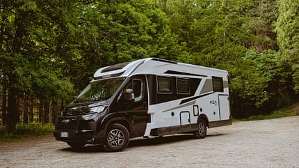 Außenaufnehme, Teilintegriertes Wohnmobil, Kea, Wald Mobilvetta Kea, Außen