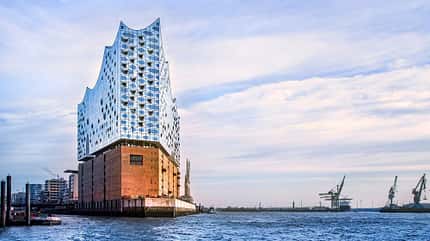 Elbphilharmonie außen, Elbe, Architektur, Musik, Konzerte