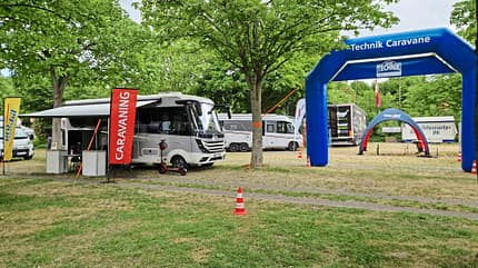Eingang, Messe, Caravane