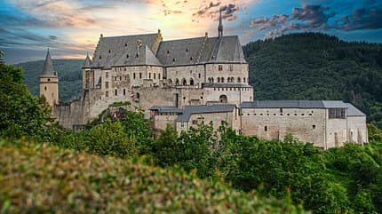 Luxemburg, Burg, Vianden, Kastell f_Luxemburg_Mosel_Burg