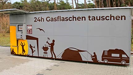 Tauschautomat, Camping, Gas